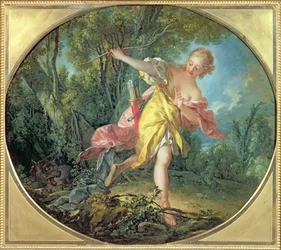 Rhea Sylvia flieht vor dem Wolf, 1756
